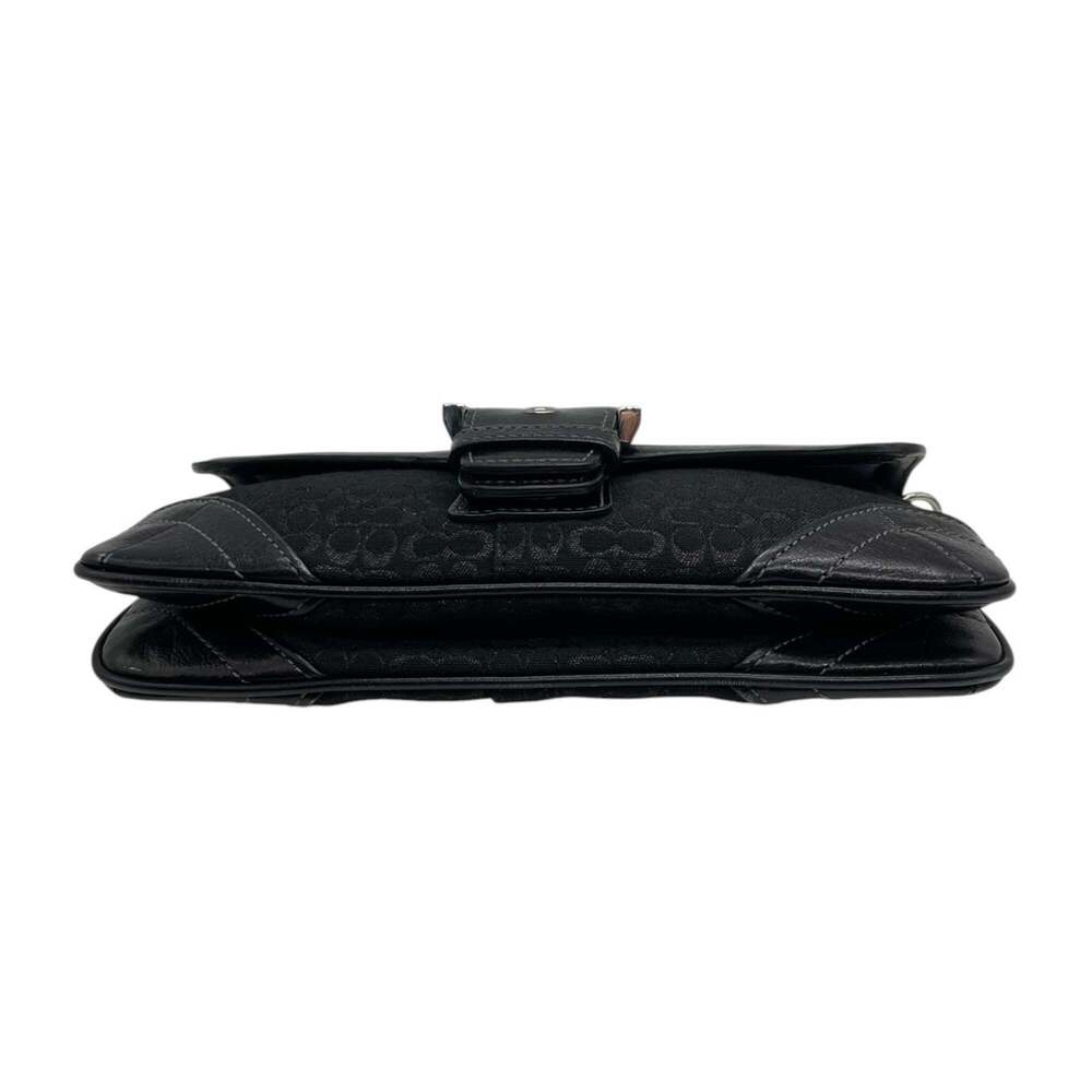 Coach Soho Mini Signature Handbag with Accessory Pouch in Canvas and Leather,... - Picture 9 of 16